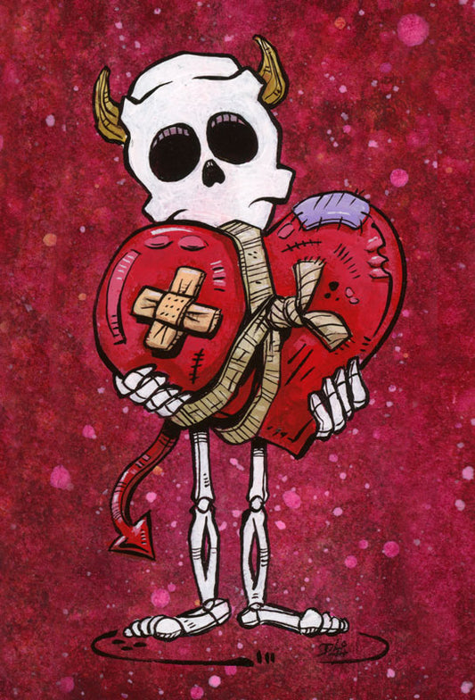 Bruised But Not Broken by Day of the Dead Artist David Lozeau, Day of the Dead Art, Dia de los Muertos Art, Dia de los Muertos Artist