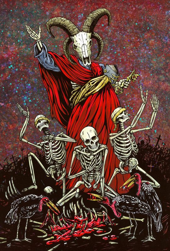 The False Prophet by Day of the Dead Artist David Lozeau, Day of the Dead Art, Dia de los Muertos Art, Dia de los Muertos Artist