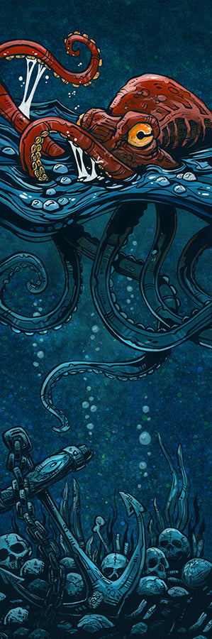 What Lies Beneath by Day of the Dead Artist David Lozeau, Day of the Dead Art, Dia de los Muertos Art, Dia de los Muertos Artist