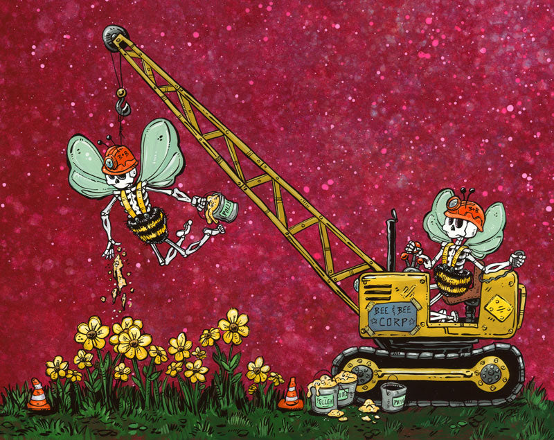 $2 Retired Mini Prints by Day of the Dead Artist David Lozeau, Day of the Dead Art, Dia de los Muertos Art, Dia de los Muertos Artist