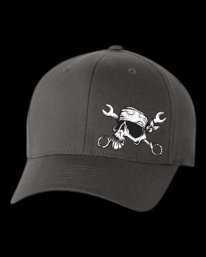 Embroidered Skull Hat by Day of the Dead Artist David Lozeau, Day of the Dead Art, Dia de los Muertos Art, Dia de los Muertos Artist