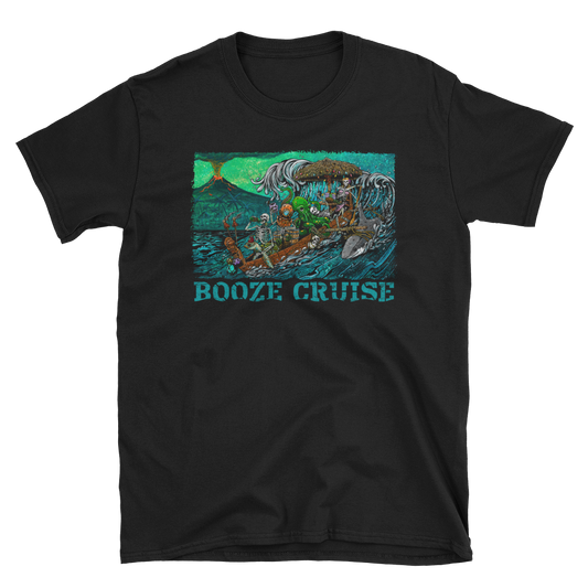 Party Barge Shirt by Day of the Dead Artist David Lozeau, Day of the Dead Art, Dia de los Muertos Art, Dia de los Muertos Artist