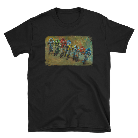 Peloton Shirt by Day of the Dead Artist David Lozeau, Day of the Dead Art, Dia de los Muertos Art, Dia de los Muertos Artist