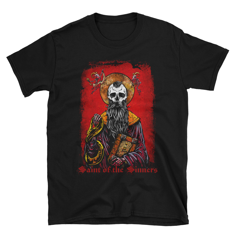Saint of the Sinners Shirt by Day of the Dead Artist David Lozeau, Day of the Dead Art, Dia de los Muertos Art, Dia de los Muertos Artist