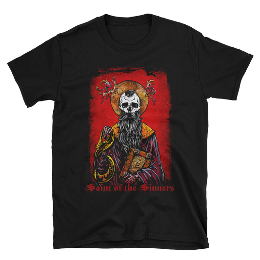 Saint of the Sinners Shirt by Day of the Dead Artist David Lozeau, Day of the Dead Art, Dia de los Muertos Art, Dia de los Muertos Artist