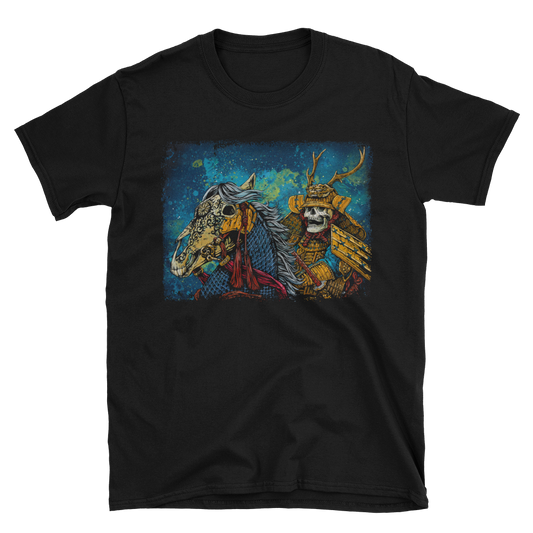 The Way of the Warrior Shirt by Day of the Dead Artist David Lozeau, Day of the Dead Art, Dia de los Muertos Art, Dia de los Muertos Artist