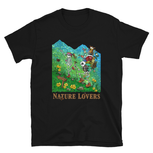 Nature Lovers Shirt by Day of the Dead Artist David Lozeau, Day of the Dead Art, Dia de los Muertos Art, Dia de los Muertos Artist
