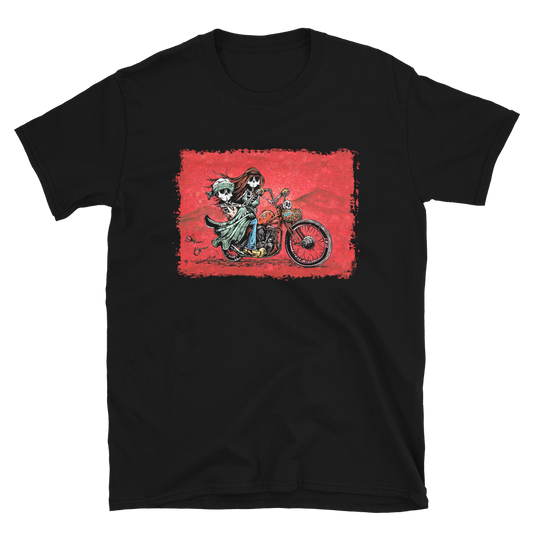 Cruisin' Shirt by Day of the Dead Artist David Lozeau, Day of the Dead Art, Dia de los Muertos Art, Dia de los Muertos Artist