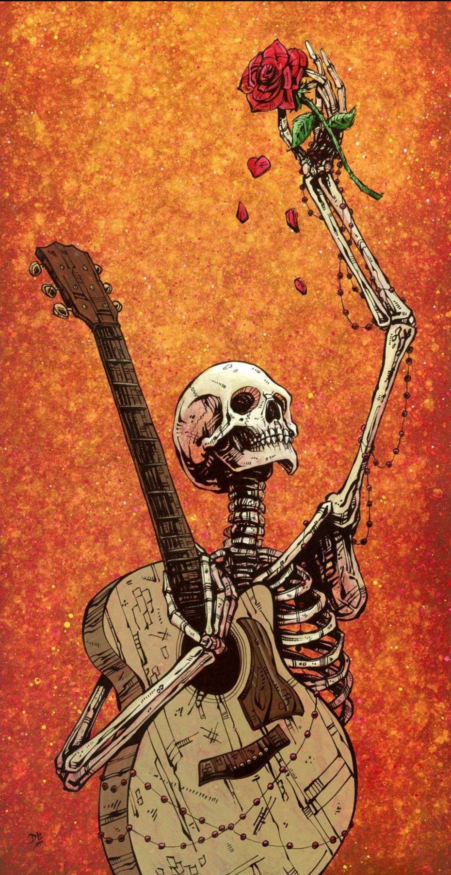 Until the Last Note by Day of the Dead Artist David Lozeau, Day of the Dead Art, Dia de los Muertos Art, Dia de los Muertos Artist