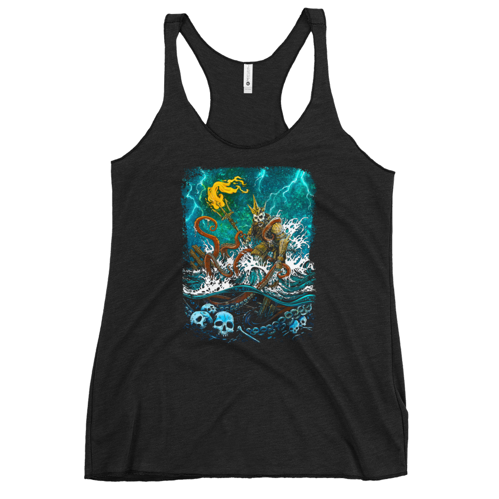 Treacherous Waters Shirt by Day of the Dead Artist David Lozeau, Day of the Dead Art, Dia de los Muertos Art, Dia de los Muertos Artist