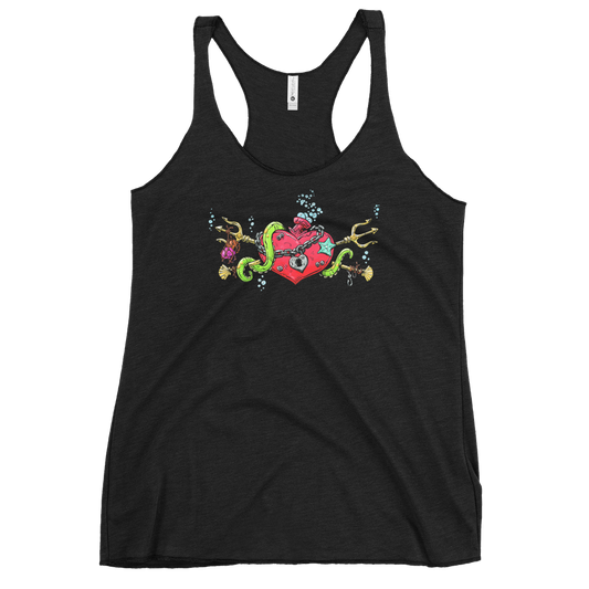 Heart of the Sea Shirt by Day of the Dead Artist David Lozeau, Day of the Dead Art, Dia de los Muertos Art, Dia de los Muertos Artist