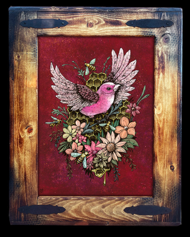 Honeycomb Harmony (Red)