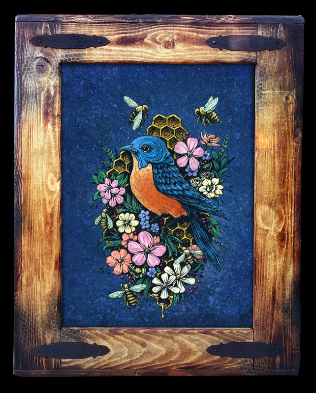 Honeycomb Harmony (Blue)