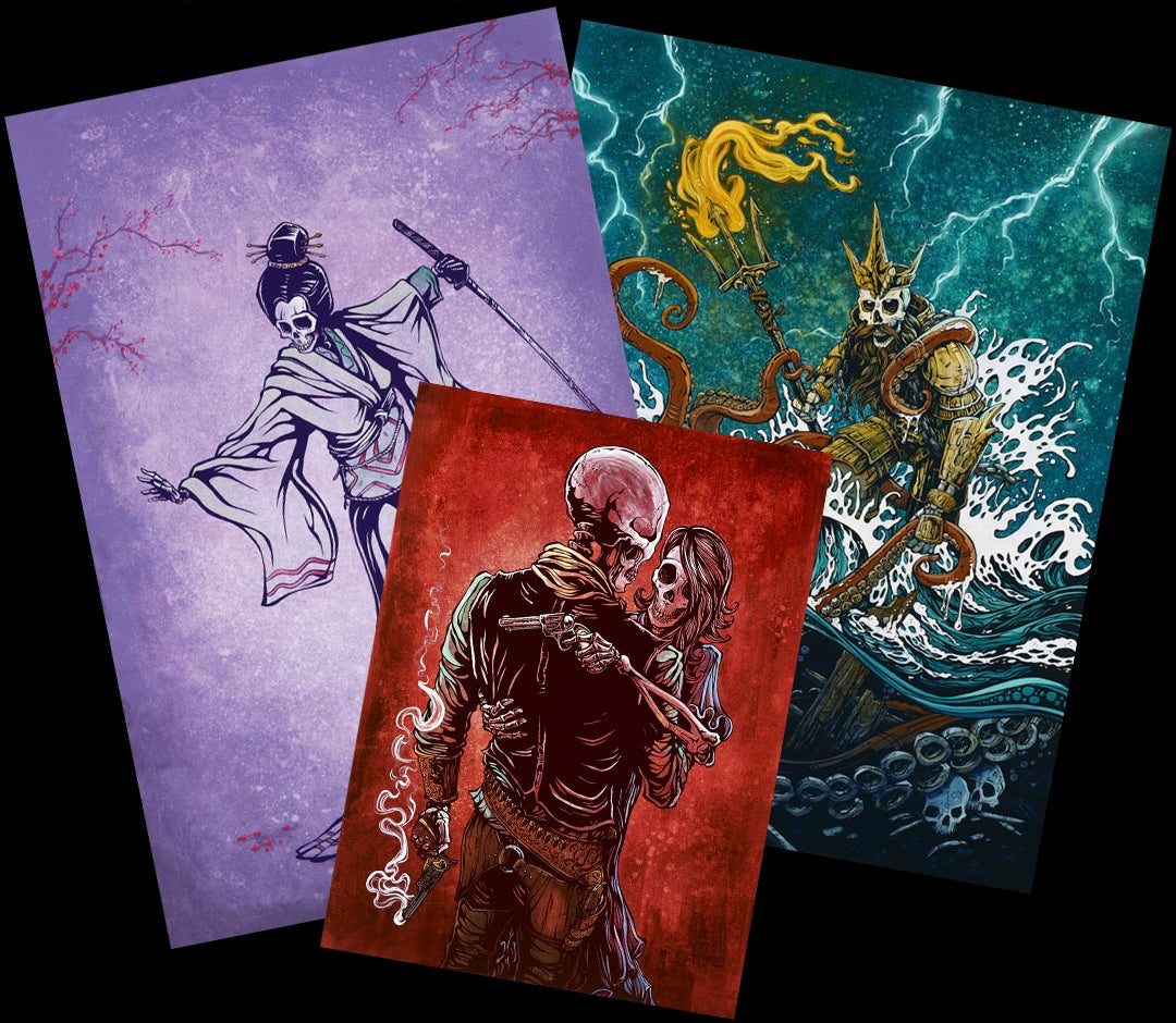 Prints by Day of the Dead Artist David Lozeau