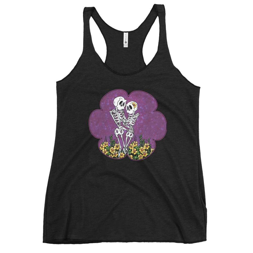 Love Blossoms Shirt by Day of the Dead Artist David Lozeau, Day of the Dead Art, Dia de los Muertos Art, Dia de los Muertos Artist