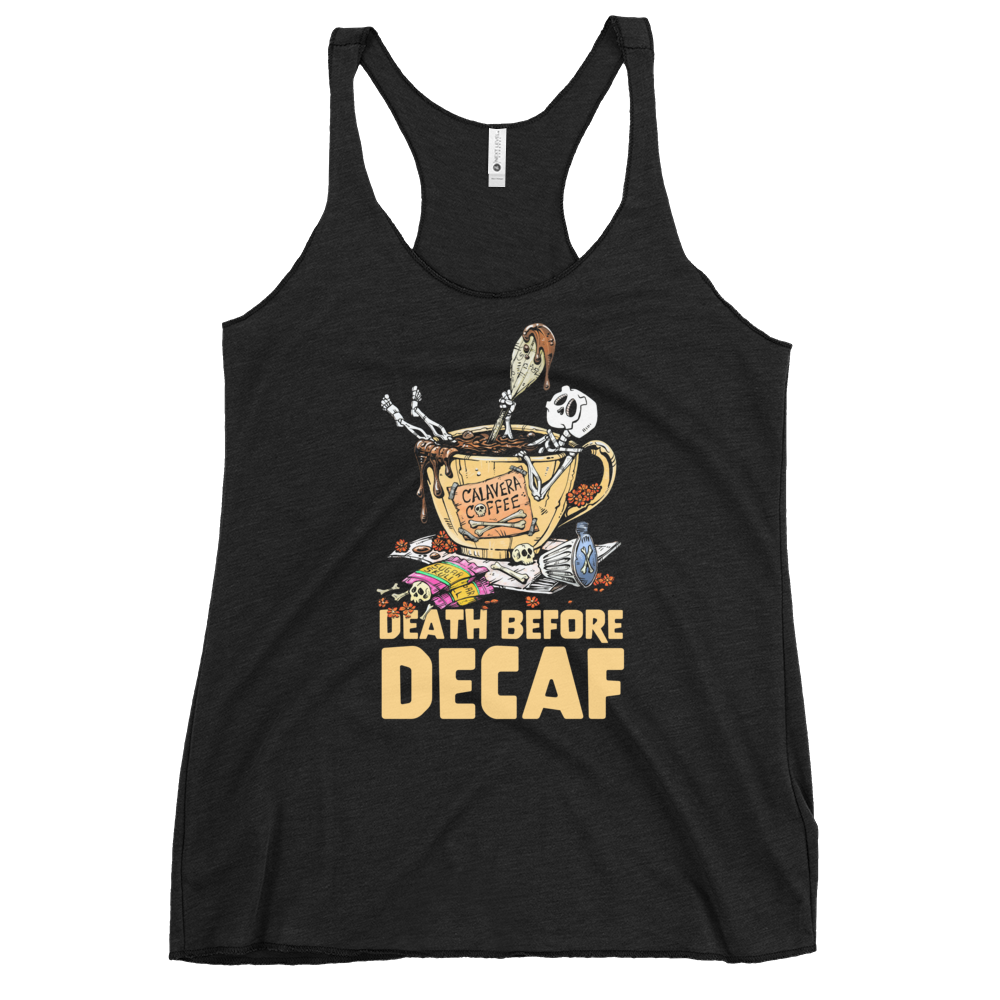 Death Before Decaf Shirt by David Lozeau