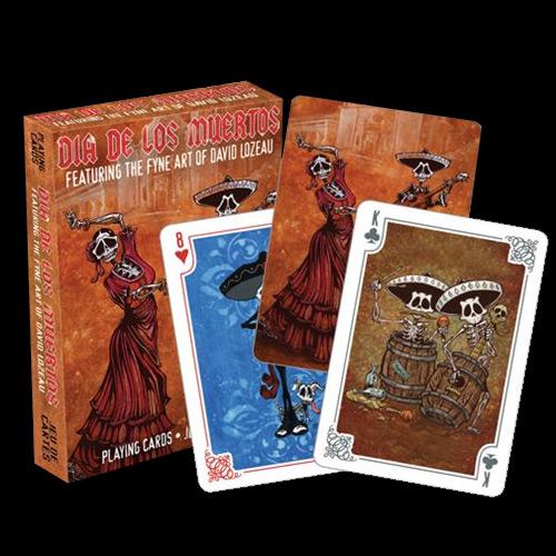 Day of the Dead Playing Cards by Day of the Dead Artist David Lozeau, Day of the Dead Art, Dia de los Muertos Art, Dia de los Muertos Artist