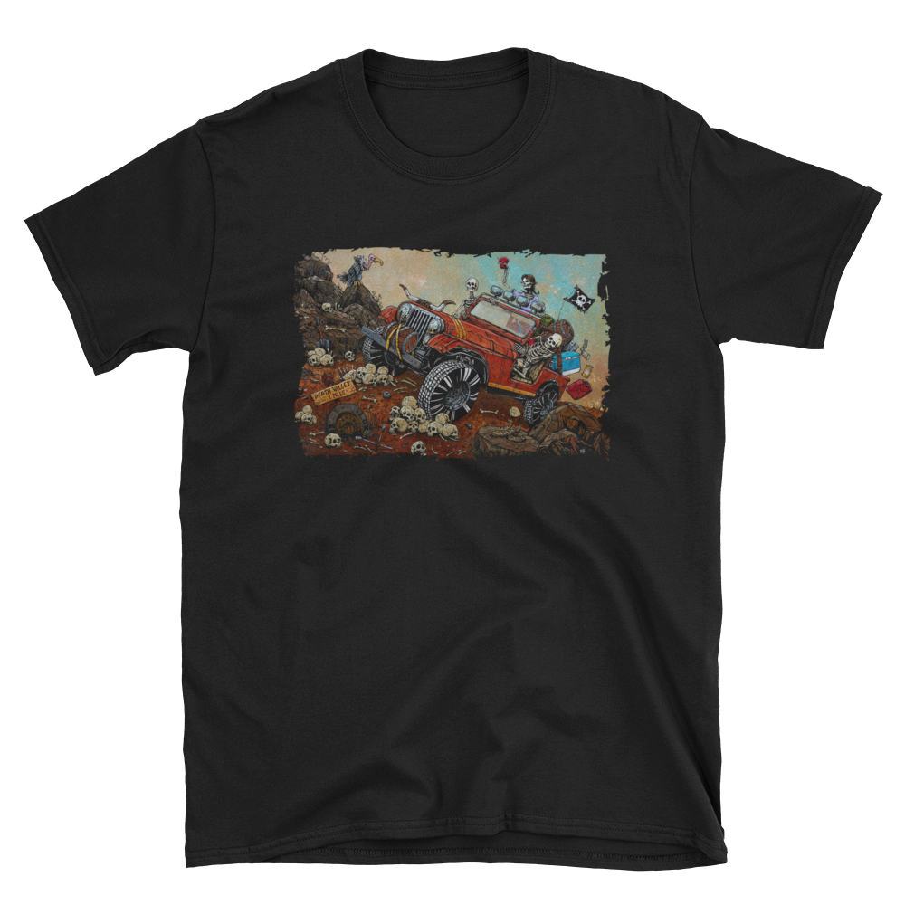 Death Valley Shirt by Day of the Dead Artist David Lozeau, Day of the Dead Art, Dia de los Muertos Art, Dia de los Muertos Artist