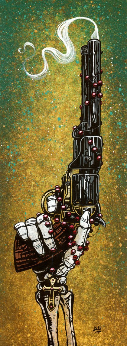 Lead by God by Day of the Dead Artist David Lozeau, Day of the Dead Art, Dia de los Muertos Art, Dia de los Muertos Artist