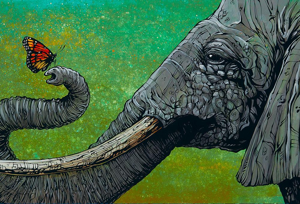 $5 Mini Prints by Day of the Dead Artist David Lozeau, Day of the Dead Art, Dia de los Muertos Art, Dia de los Muertos Artist