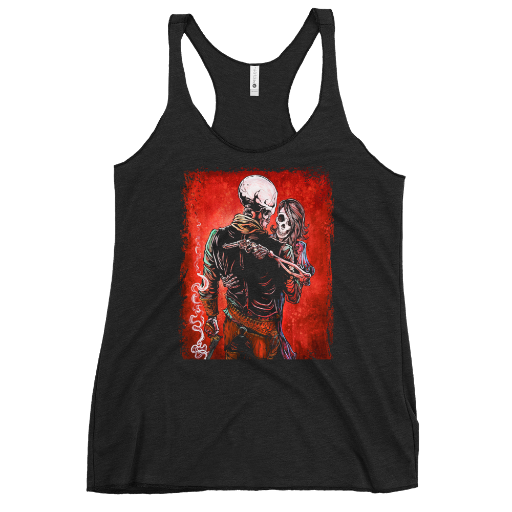 Love, Trust, and a Revolver Shirt by Day of the Dead Artist David Lozeau, Day of the Dead Art, Dia de los Muertos Art, Dia de los Muertos Artist