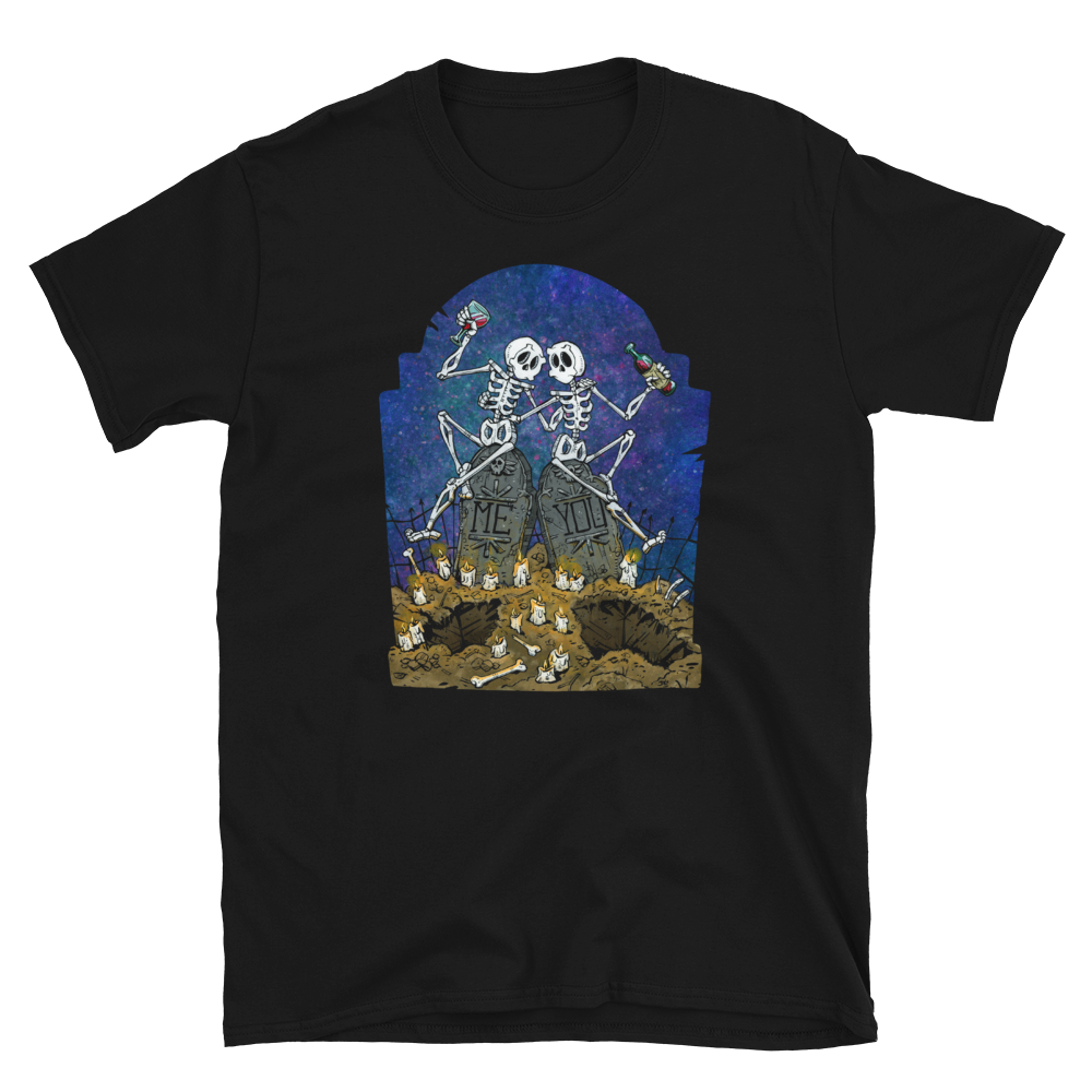 Me and You Shirt by Day of the Dead Artist David Lozeau, Day of the Dead Art, Dia de los Muertos Art, Dia de los Muertos Artist