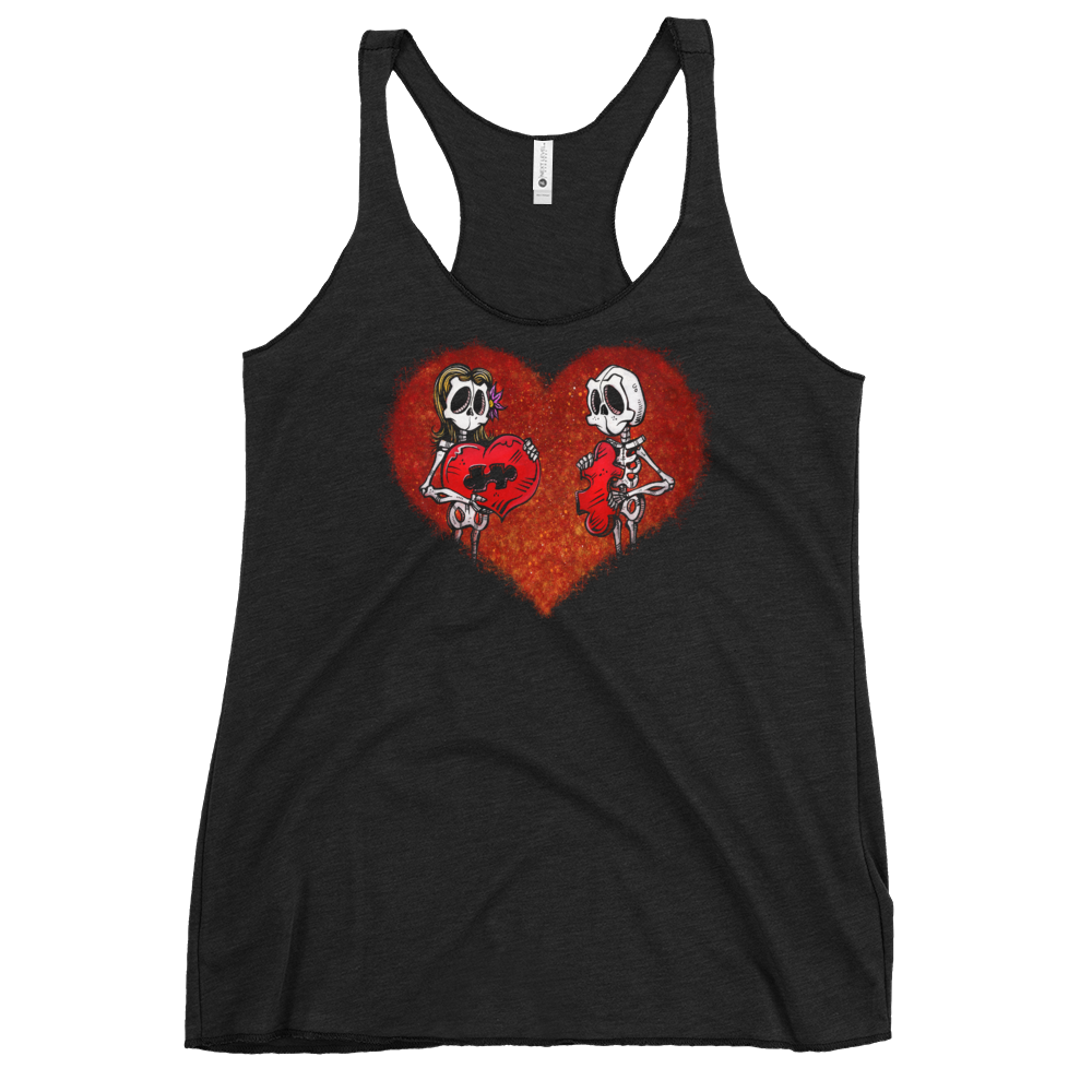 We Just Fit Shirt by Day of the Dead Artist David Lozeau, Day of the Dead Art, Dia de los Muertos Art, Dia de los Muertos Artist