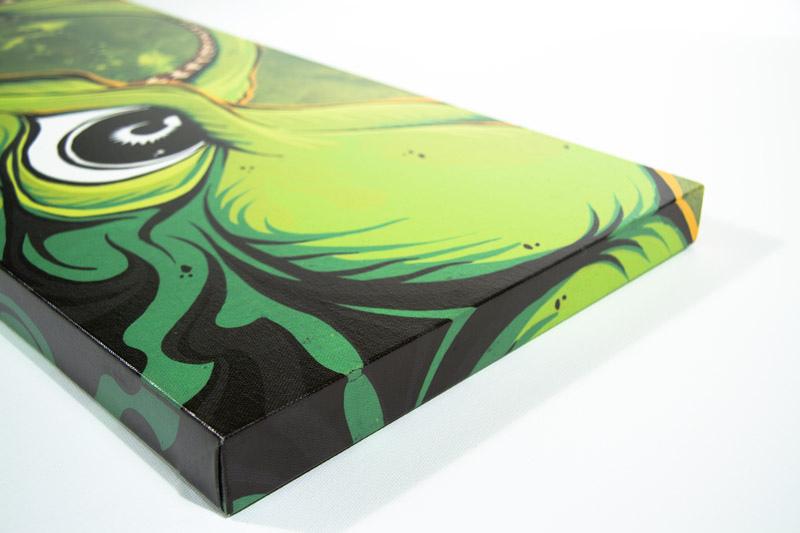 Underwater Curiosity Green by Day of the Dead Artist David Lozeau, Day of the Dead Art, Dia de los Muertos Art, Dia de los Muertos Artist