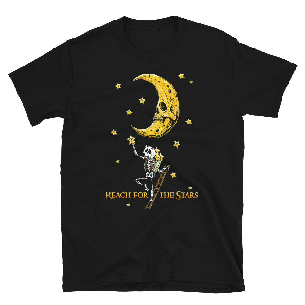 Reach for the Stars Shirt by Day of the Dead Artist David Lozeau, Day of the Dead Art, Dia de los Muertos Art, Dia de los Muertos Artist