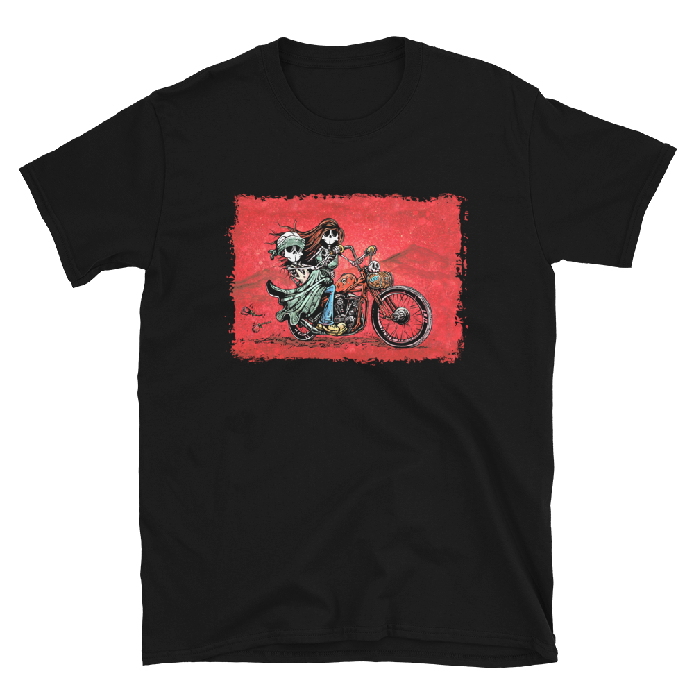 Cruisin' Shirt by Day of the Dead Artist David Lozeau, Day of the Dead Art, Dia de los Muertos Art, Dia de los Muertos Artist