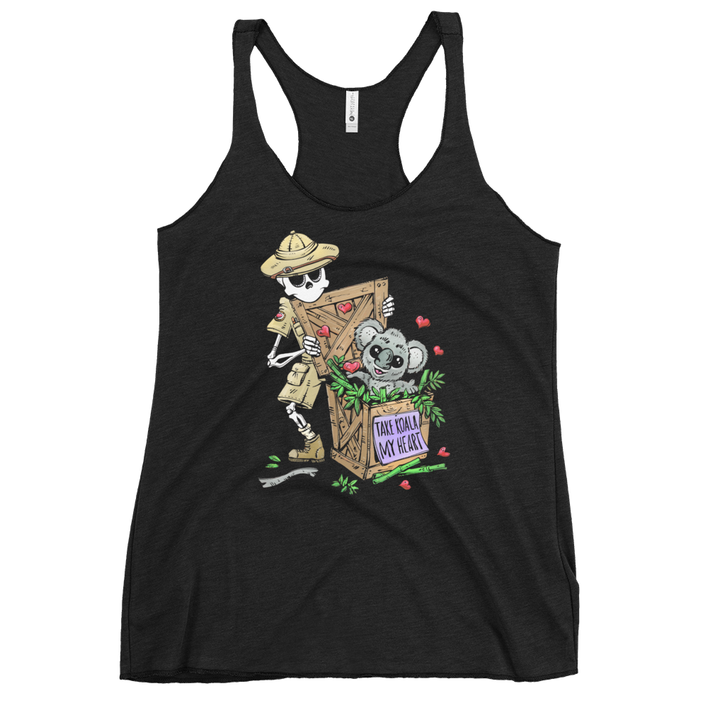 Take Koala My Heart Shirt by Day of the Dead Artist David Lozeau, Day of the Dead Art, Dia de los Muertos Art, Dia de los Muertos Artist