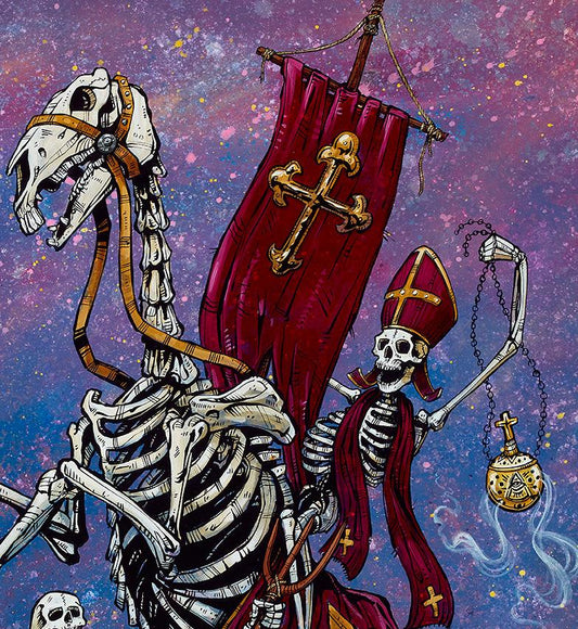 Wrath Upon the Wicked by Day of the Dead Artist David Lozeau, Day of the Dead Art, Dia de los Muertos Art, Dia de los Muertos Artist